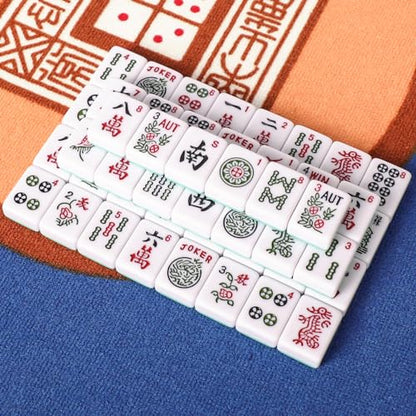 American Mahjong Tiles (1.2”,Tiles Only), 166 American Mahjong Tiles with Light Green Color - color: Light Green