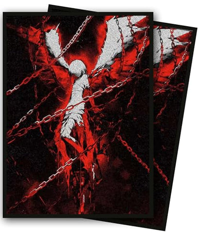 MTG Card Sleeves, Ultra Clear Front & Matte Finish Back, 100 Count Standard Size Matte Art Sleeve for Magic The Gathering - color: Angel