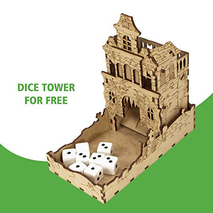 TowerRex Organizer for Betrayal at House on The Hill 2nd Ed Board Game, Widow's Walk Expansion, Storage Insert, Accessories Upgrade