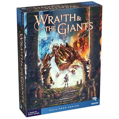 Renegade Game Studios Wraith & The Giants Solo Strategy Card Game | Battle Elemental Giants with tactical card combos and chaining mechanics in this epic fantasy game by Scott Almes