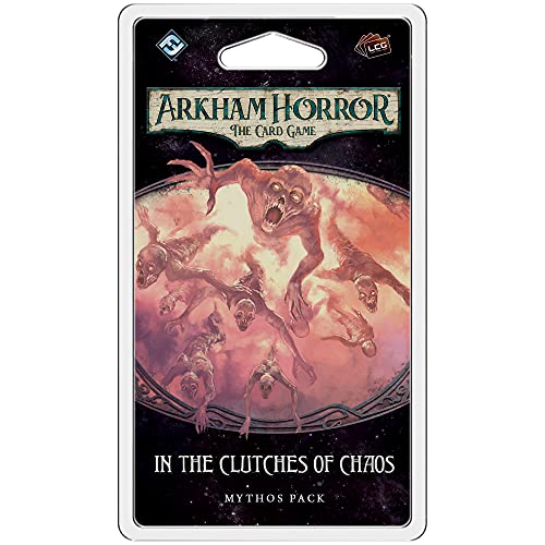 Arkham Horror The Card Game In the Clutches of Chaos MYTHOS PACK - Battle Reality-Bending Breaches! Cooperative Living Card Game, Ages 14+, 1-4 Players, 1-2 Hour Playtime, Made by Fantasy Flight Games - style: In the Clutches of Chaos