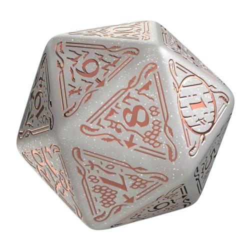 The Hobbit Jumbo Spindown D20 Radiant Die by Q-Workshop | Large Middle-Earth Inspired Life Counter, Premium Engraved Map Design | Easy-Read Numbers | Durable Gaming Dice for TCGs, RPGs & Tabletop Play