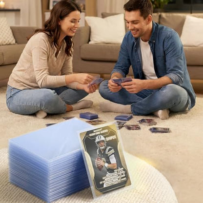 Penny Sleeves for Trading Cards - 200PCS Soft Clear Card Sleeves, Top Loading Plastic Card Protector for MTG, Game, Baseball, Football, Sports Cards, 3.6 x 2.6 Inch Top Loaders for Standard Cards