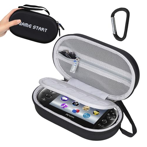 worfty Storage Case for PS Vita 1000/2000, Carrying Bag Compatible with PSVita PS Vita Slim Travel Bag(Case Only) (Game Start (Black))