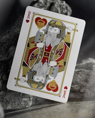 theory11 Lord of the Rings Playing Cards – Green and Gold Middle Earth Poker Deck with Custom Fantasy Artwork, Magic, Cardistry, Game Night Gift for LOTR Fans, Card Collectors, Magicians & Adults