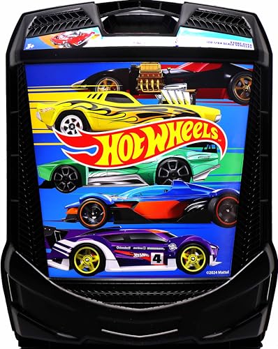 Hot Wheels 100-Car Storage Case – Large Capacity Organizer for 1:64 Die-Cast Vehicles with Handle and Latch, Durable Portable Carrying Case for Kids, Travel, and Toy Car Collectors | Durable Carrying Case for Die-Cast Vehicles with Handle and Latch, Trave
