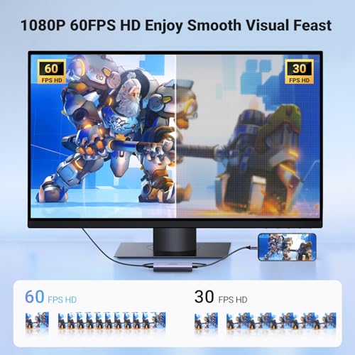 UGREEN 2K 30FPS 1080P 60FPS USB C Video Capture Card for Streaming, Gaming | 100W Power Delivery, Type C to 4K USB3.0, Compatible with Switch 2, iPad, Quest 3, Steam Deck, iPhone 17