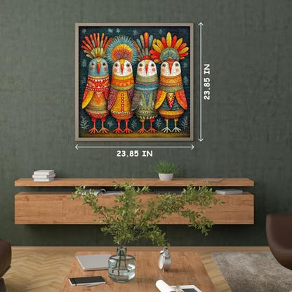 Bird Puzzles for Adults 1000 Piece, Funny Nature Fantasy Animal Abstract Jigsaw Puzzle, Colorful Whimsical Cute Puzzles Challenge - style: Whimsical Bird Puzzles