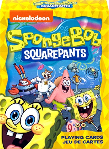 AQUARIUS SpongeBob Playing Cards - SpongeBob SquarePants Cast Deck of Cards for Your Favorite Card Games - Officially Licensed SpongeBob Merchandise & Collectibles - Poker Size
