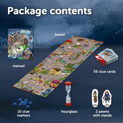 Trefl Spy Guy - Cooperative Detective Game, 5+ | Observation-Based Board Game, Engaging Storyline and Challenges, Searching for Evidence and Catching Criminals