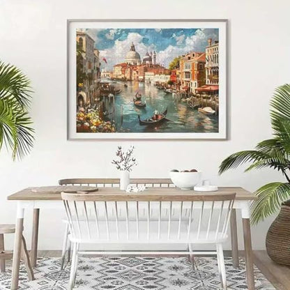 Venice Landscape 1000 Piece Puzzle for Adults,Puzzles for Adults 1000 Pieces,Challenging and Hard Difficult Mosaic Jigsaw Puzzles Toy Games 1000Pieces 27.5 X 19.7inch - color: Venice Landscape