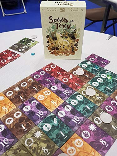 Spirits of the Forest Board Game | Abstract Strategy Game | Open Drafting and Set Collection Game for Adults | Ages 14+ | 1-4 Players | Avg. Playtime 20 Minutes | Made by Thundergryph Games