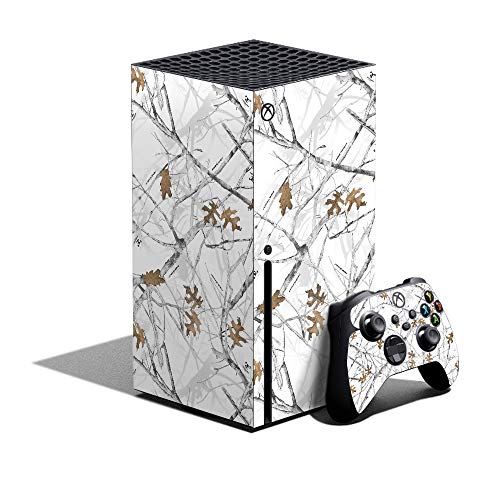 MightySkins Skin Compatible with Xbox Series X Bundle - Conceal Snow | Protective, Durable, and Unique Vinyl Decal wrap Cover | Easy to Apply and Change Styles | Made in The USA - color: Conceal Snow