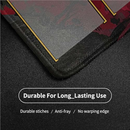 MTG Playmat Stitched Edges, Game Play Mat for MTG TCG 24 x 14 inches Trading Card Inked Game Playmats with Storage Bag Smooth Rubber Surface Battle - color: Pattern10 Wirh Zones
