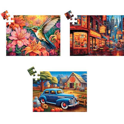 3 Pack 48 Large Piece Puzzle for Seniors Hummingbird Dementia Puzzles | Alzheimer's Products and Activities for Elderly Large Piece Puzzles Alzheimer's Easy Puzzles Gift Memory Games for Patients - style: 48 Large Pieces
