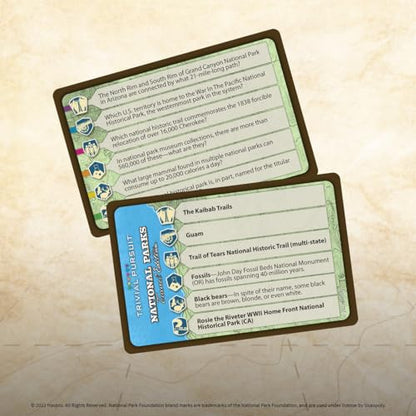 USAopoly Trivial Pursuit: National Park 100th Anniversary | Celebrating the National Park Service Centennial | 600 Trivia Questions & Fun Facts | Perfect Trivial Pursuit Travel Game for Families | lawn-game-equipment