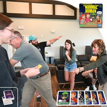 R&R Games Normal Human Card Game, Social Deduction Party Game for 4-16 Players, Ages 8+, 30 Minute Play Time