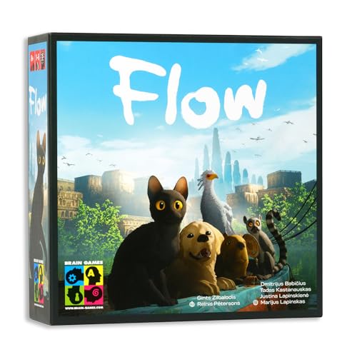 Flow: The Official Cooperative Board Game | Strategy Game for 1–4 Players Ages 8+ | Based on The Award-Winning Animated Film | Family & Solo Play | Survive The Flood, Rescue Allies