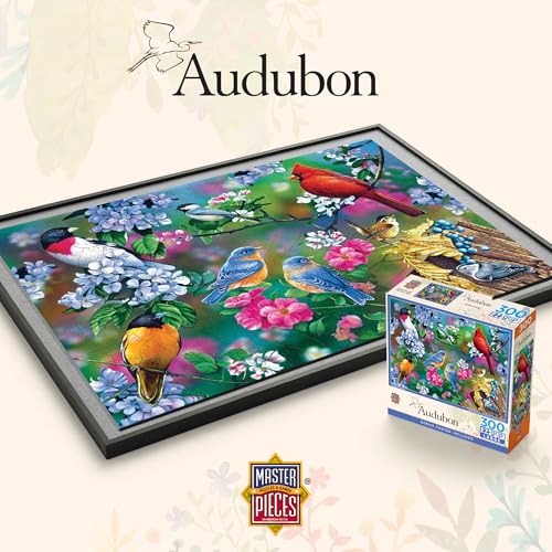 MasterPieces Audubon - Singbird Collage 300pc Ezgrip Puzzle - style: Songbird Collage