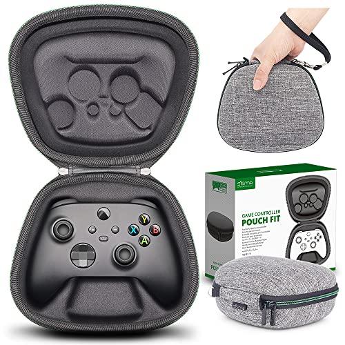 sisma Carry Case Compatible with Xbox Series X/S & Core Wireless Controller Hard Shell Home Safekeeping Travel Protective Cover Storage Case Carrying Bag Grey - color: Grey