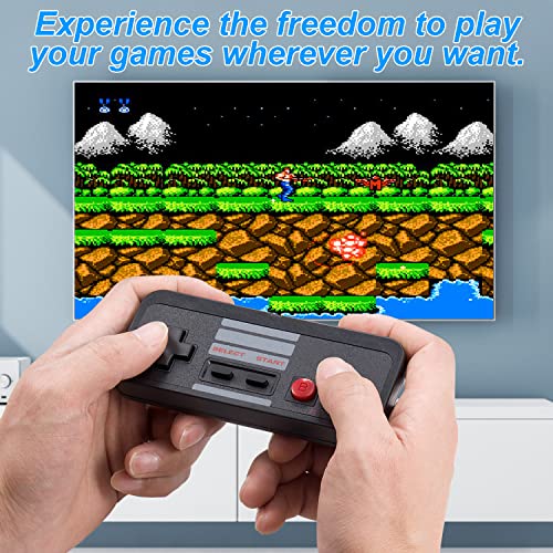 KIWITATA Wireless USB Controller for Retro PC Games, 2 Pack 2.4G Rechargeable Wireless N-e s Remote Gamepad Emulated Controller for Windows XP 7 8 11 & MAC & Retropie - color: black