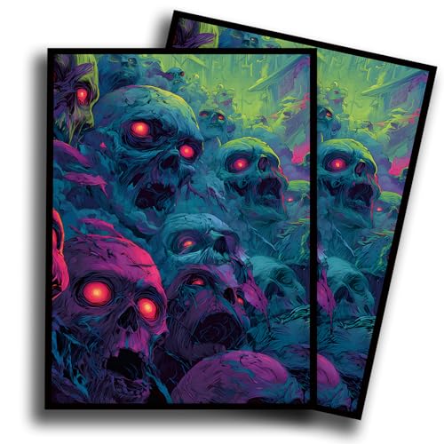 Fantasy Card Sleeves Compatible with MTG Trading Card Game, 100 Matte Protective Sleeves for TCG Cards, Anti-Slip Shuffled Deck Protector Sleeves for Standard Size Cards (Goreveil) - color: Goreveil