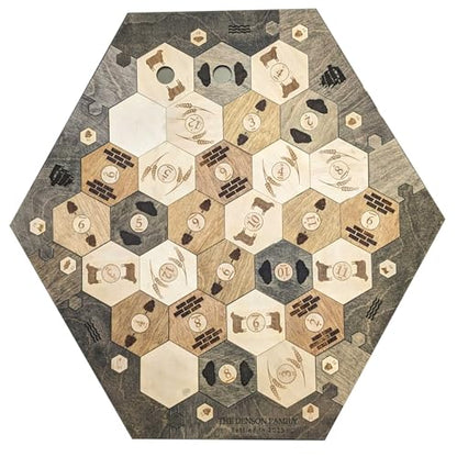Wood Settler Game Board Expansion Pack - 2-6 Players | Includes: Expansion Pack Only, No Main Board - color: Custom: Expansion Only, size: Custom