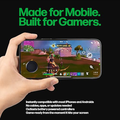 PUK One Mobile Gaming Bundle - Includes The Magnetic Phone Joystick, Mobile Gaming Triggers, and Phone Gaming Grip - Ultimate Mobile Gaming Controller Kit for iOS and Android