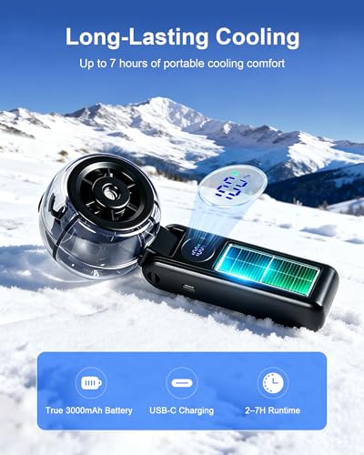 Portable Misting Fan, Rechargeable Handheld Spray Fan | 100-Speed Adjustable Cooling Fan with Water Mist Spray, Foldable Design, Lanyard Included for Outdoor Camping & Travel - color: Black