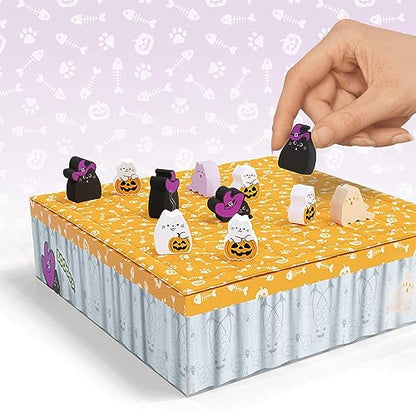 BOOoop by Smirk & Dagger: Adorable 2 Player Strategy Board Game, with 34 Cat and Kitten Pieces, Halloween Edition with NEW Ghost Cats, A Great Gift for Couples, Family, Adults and Kids Ages 10 and Up - style: BOOOOP