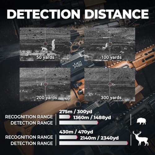 AGM Global Vision Rattler V2 Thermal Imaging Scope for Hunting, High Resolution with High Sensitivity Thermal Optics, Waterproof & Durable, Includes Thermal Targets & Cleaning Cloth - style: 35-640