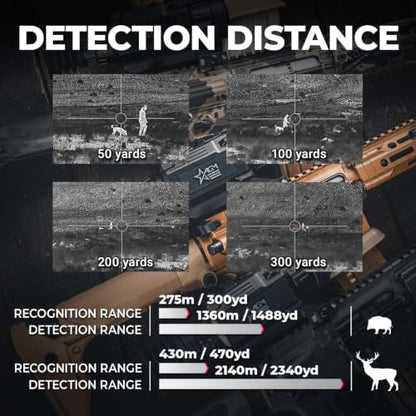 AGM Global Vision Rattler V2 Thermal Imaging Scope for Hunting, High Resolution with High Sensitivity Thermal Optics, Waterproof & Durable, Includes Thermal Targets & Cleaning Cloth - style: 35-640