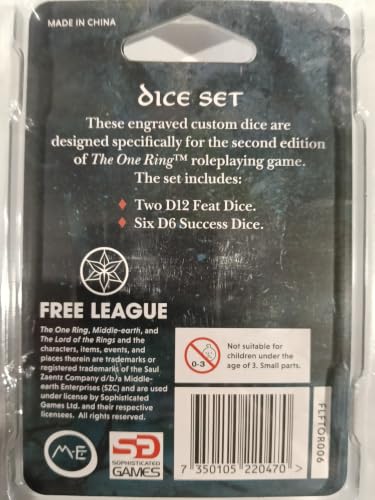 Impressions The One Ring RPG Dice Set, White - style: The One Ring Dice Set, White