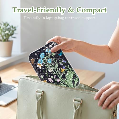 Ospelelf Desk Elbow Rest Pad, Gel Arm Rest for Keyboard and Mouse, Bushes | Ergonomic Wrist Support for Computer Typing Pain Relief, Cool-touch, Heat Resistant, Office Home Driving Gaming Use - style: Bushes