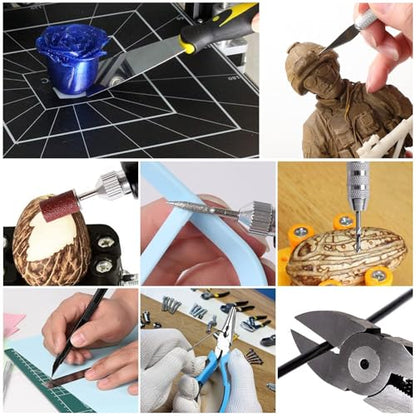 HIJIRH 163Pcs Model Tool Kit Modeler Basic Tool Craft Tool Set Hobby Tools | Modeler Basic Tools Craft Set Hobby Building Tools Kit for Gundam Tool Kit Assembling Miniatures Mecha Car Model Building