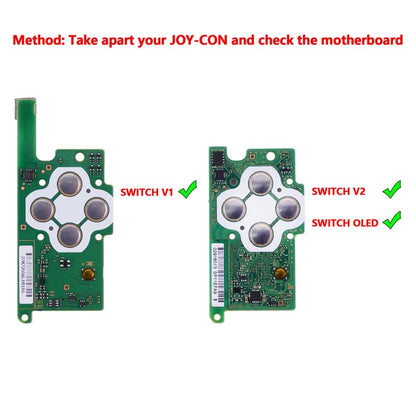 eXtremeRate LED Mod Kit for Nintendo Switch & Switch OLED Joycon – 7 Colors 9 Modes DFS Light Up Buttons Set with ABXY, Trigger, Face Buttons – Joycon Controller NOT Included - color: V2_Transparent