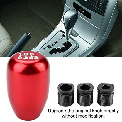 Dweekiy Weighted Metal Shift Knob (157g) 6-Speed Universal Manual for Real Car & Sim Racing, Red Gear Shift Head Shifter - Ergonomic Grip, Fits G29/G920 - color: Red