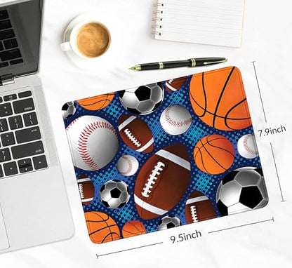 Rugby Office Mouse Pad with Natural Rubber Game Stitching Design Mouse Pad | High Density Smooth Surface, Anti Slip Rubber Bottom Stable And Not Displaced, Exquisite Lock Edge Wear-Resistant And Durable - color: Rugby