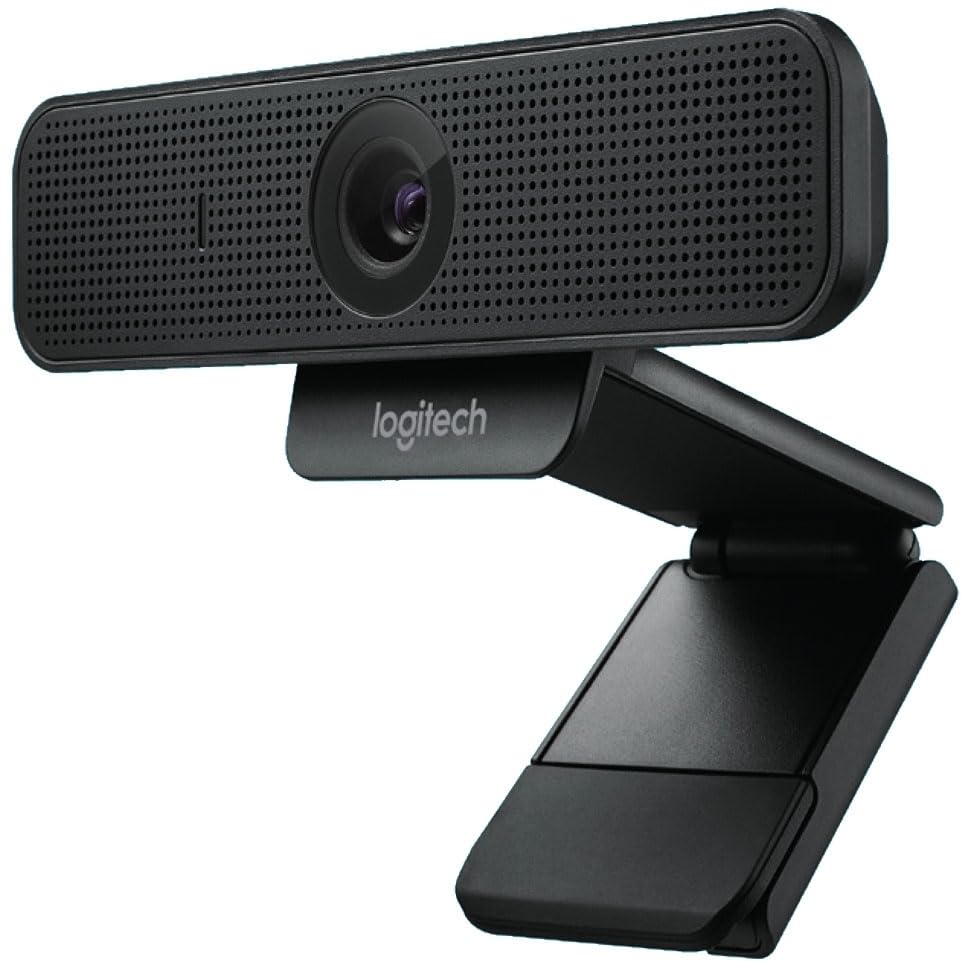 Logitech C925e Business Webcam, HD 1080p/30fps Video, Light Correction, Autofocus, Clear Audio, Privacy Shutter, Works with Microsoft Teams, Google Meet, Skype, WebEx, Cisco - Black