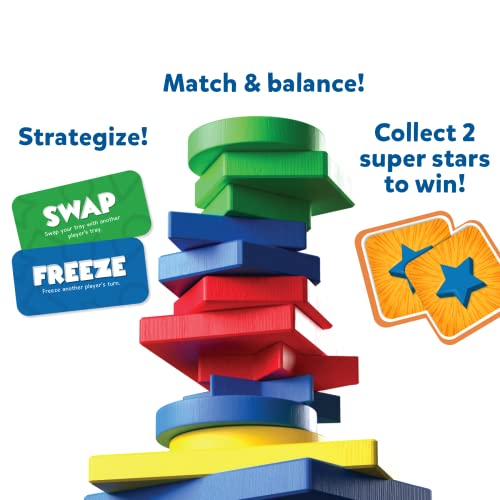 Skillmatics Board Game – to The Top | Matching & Balancing Game with a Twist, Match Colors & Shapes, Gifts & Fun Family Friendly Game