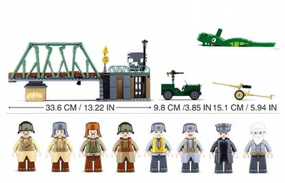 General Jim's Military Brick Building Set - World War 2 Battle of Budapest Building Blocks Model Set for History Enthusiasts for All Building Levels