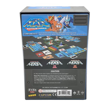KESS: Mega Man: Adventures - Battle Board Game, Card & Dice Management, Iconic Boss Fights, Cooperative Robot Blasting Action, Ages 14+, 1-4 Players