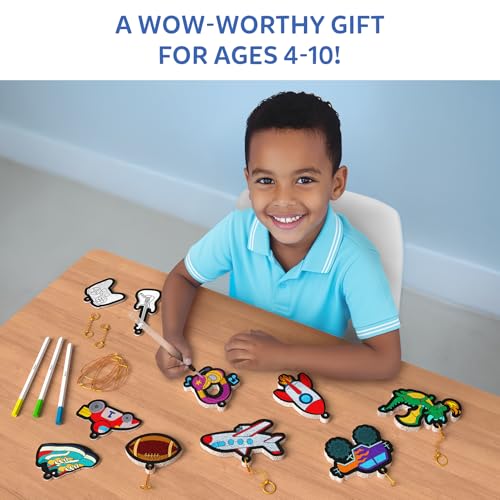 Skillmatics Aqua Puffs - 3D Art Kit, Just Boy Things, Mess-Free Paint by Number Craft for Kids, DIY Color & Inflate Activity, Travel Toys & Creative Gift for Ages 4, 5, 6, 7, 8, 9, 10 - color: Just Boy Things