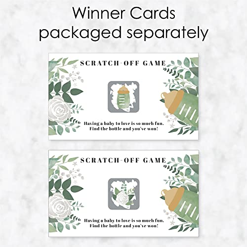 Big Dot of Happiness Boho Botanical Baby - Greenery Baby Shower Game Scratch Off Cards - 22 Count - style: Boho Botanical