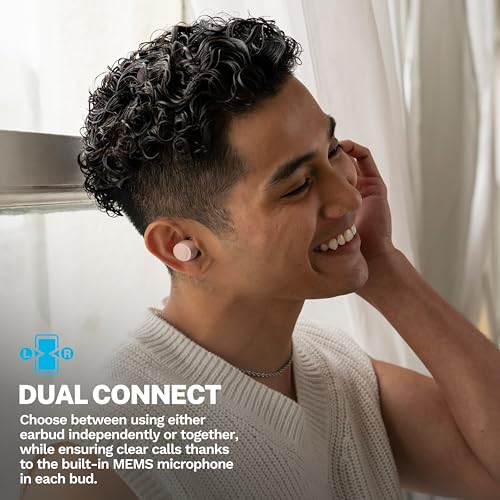 JLab Go Air Pop+ Tones True Wireless Earbuds, in Ear Headphones, Bluetooth Earphones, 35H Playtime Ear Buds, Bluetooth Earbuds with Microphone, USB-C Charging Case, Dual Connect, EQ3 Sound, (474 C) - color: F-474 C, style: Tones+