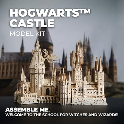 Ugears Harry Potter Hogwarts Castle 3D Wooden Puzzles for Adults - Harry Potter Castle Wooden Model Kits for Adults to Build, Mechanical Wood Puzzles Adult Building Sets, Hobby Kit, 3D Puzzle - style: Hogwarts Castle