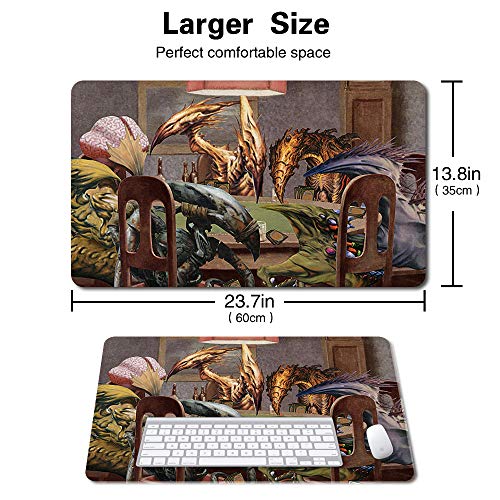 Board Game TCG Playmat Table Mats Games Size 60X35 cm Mousepad Compatible for MTG RPG CCG Trading Card Game Play mats (SLIVERS-Playing-Poker) - color: Slivers-playing-poker