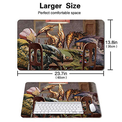 Board Game TCG Playmat Table Mats Games Size 60X35 cm Mousepad Compatible for MTG RPG CCG Trading Card Game Play mats (SLIVERS-Playing-Poker) - color: Slivers-playing-poker