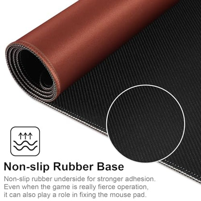 XXL Gaming Mouse Pad 35.4x15.7 Professional Large Mouse Pad & Computer Game Mouse Mat-90x40 Brown - color: 90x40 Brown, size: 35.4x15.7x0.1IN