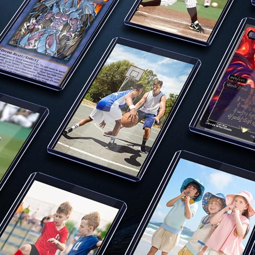 Card Sleeves Hard Plastic, 3"X 4", 200ct (100 Hard + 100 Soft) | Hard Sleeves Card Protectors for Standard Size Trading Sports Baseball Football Game Cards